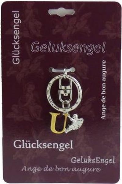 Geluksengel Sleutelhanger U