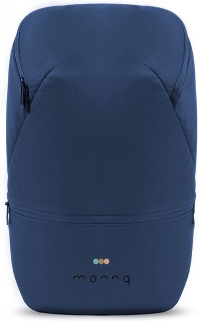 Monnq - Rugzak - Rugtas - Schooltas met laptopvak Jeronimo Schooltas 15,6 inch Laptoprugzak French Navy