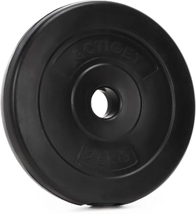 Actiget® Halterschijf | 1 x 2,5 kg | Kunststof | Zwart | 31 MM