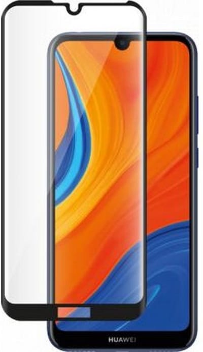 Bigben Connected, Screenprotector geschikt voor Huawei Y6S - Anti-Fingerprint 2.5D, Transparant zwart