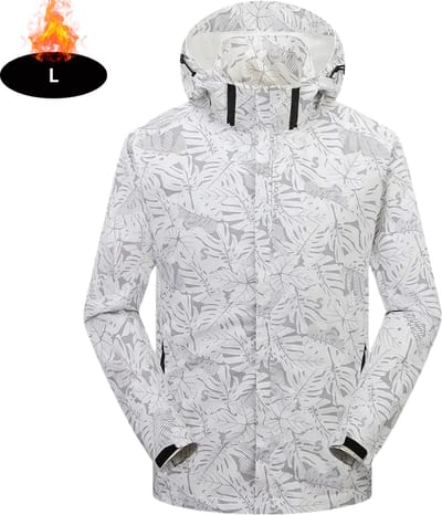 Livano Windjas Heren - Parka - Lente & Herfst - Jas - Volwassen - Windjack - Windbreaker - Outdoor - Wit - L