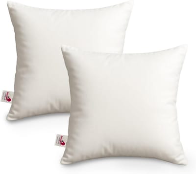 Set van 2 Kussens Binnenkussens 45x45 cm Zacht en Stevig Rechthoekig Wit