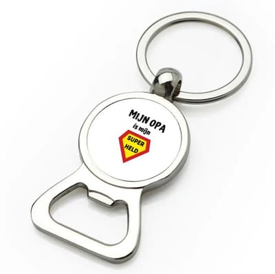 Akyol - mijn opa is mijn superheld flesopener - Opa - super opa - verjaardag - cadeautje voor opa - opa artikelen - kado - geschenk - 9 bij 3 cm