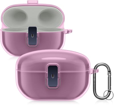 kwmobile hoes geschikt voor Sony WF-1000XM5 - Hardcover beschermhoes in mat paars - Voor oordopjes