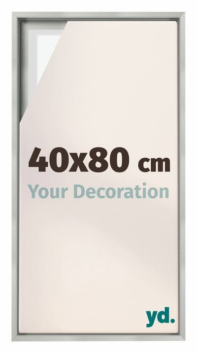 Your Decoration - Baklijst 40x80 cm - Zilver Mat - Baklijst voor Canvas - MDF - Lyon