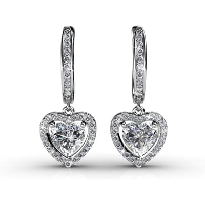 Only Love Oorbellen - Zilver en Kristal
