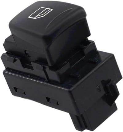 Raambedieningsschakelaar Auto - Elektrische Raamschakelaar - Auto Venster Bediening - Directe Vervanging - 1x1x1 cm - Zwart