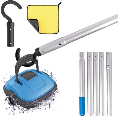 Dailygoody - Haak accessoires voor zwembadrobot - Uittrekbare zwembadpaal - Aluminium - Versterkingen voor zwembadreiniger - Handig voor onderhoud - G