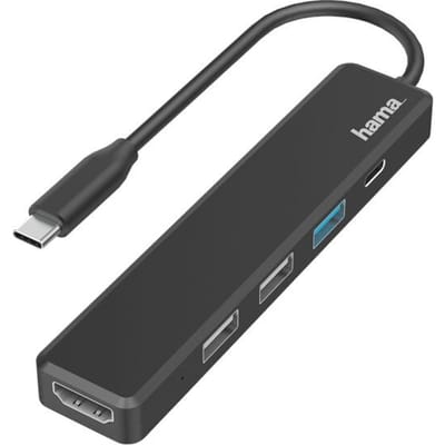 Hama USB-C dockingstation Geschikt voor merk (dockingstation): Universeel Incl. laadfunctie, USB-C Power Delivery