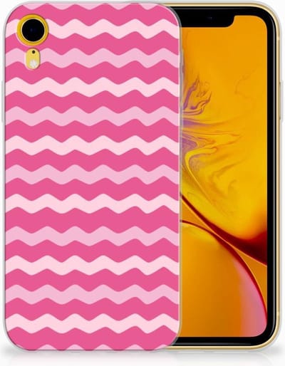 Apple iPhone Xr TPU bumper Waves Pink
