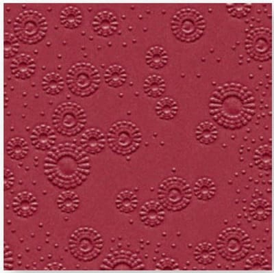 Cocktail servetten 25x25cm - Uni bordeaux - 16 stuks