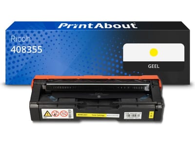 PrintAbout huismerk Toner M C250 (408355) Geel Geschikt voor Ricoh