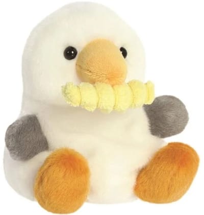 Palm Pals Meeuw met Frietje Pluche Knuffel 15 cm
