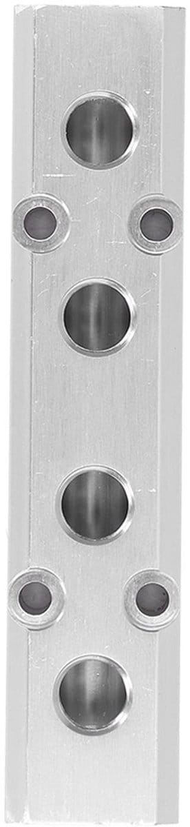 Dailygoods- Spruitstuk Luchtverdeelblok - Pneumatisch Blok - Aluminium - Hoge Drukweerstand - Eenvoudig te Installeren - Geen Luchtlekkage