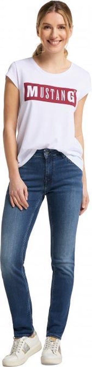 Mustang Sissy Slim blue med wash dames jeans spijkerbroek - maat W31 / L32