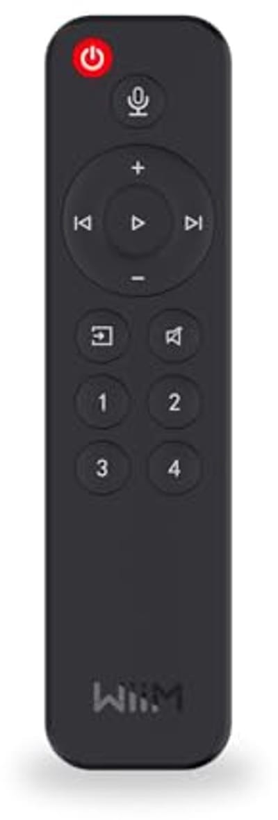 Voice afstandsbediening voor audio streamer - Push-to-Talk met 4 preset muziekknoppen