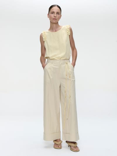 Masako viscose mix top | Yellow - Yellow / S