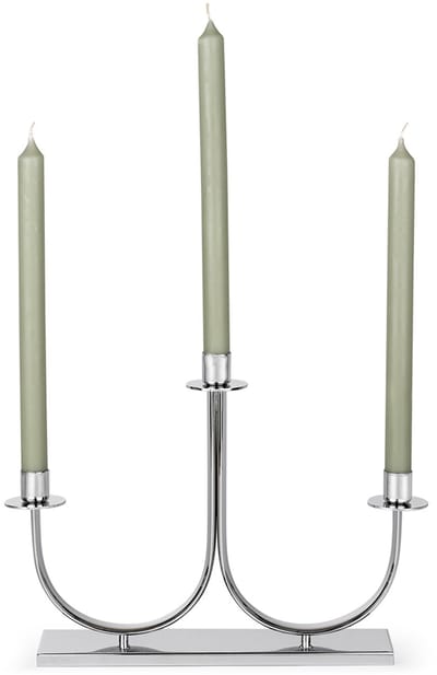 Zilverstad - Kandelaar Elana 3-pits zilver kleur - Moederdag cadeautip!