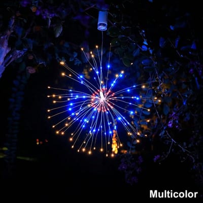 MUPOO Kerstverlichting Buiten - 3-Pack 200 LED Multicolor Vuurwerk Lichtslinger met Afstandsbediening & Timer - Buigbaar & DIY met 10 Helderheidsniveaus en 8 Lichtmodi - Voor Tuin, Balkon en Kerst