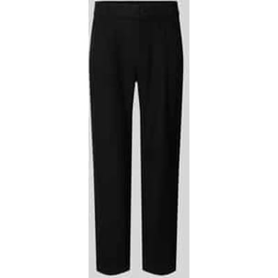 Tapered fit linnen broek met steekzakken