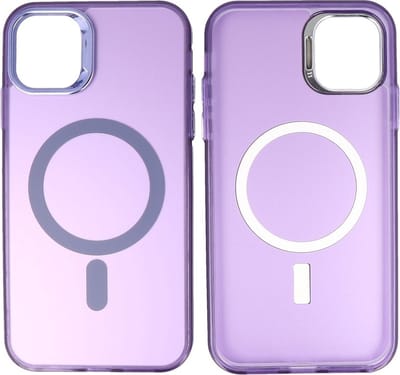 Magsafe Hoesje Geschikt voor de iPhone 11 Pro - Magnetic Fashion Backcover Telefoonhoesje - Paars