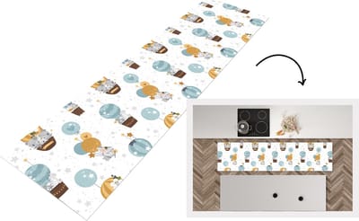 Keukenloper - Loper keuken - Jongens - Patronen - Luchtballon - Kinderen - 200x50 cm - Keukenloper vinyl