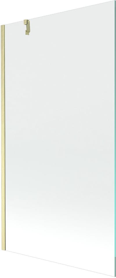 Mexen Next badwandparavent 1-vleugelig 100 x 150 , transparant, geborsteld goud - 895-100-000-00-00-55