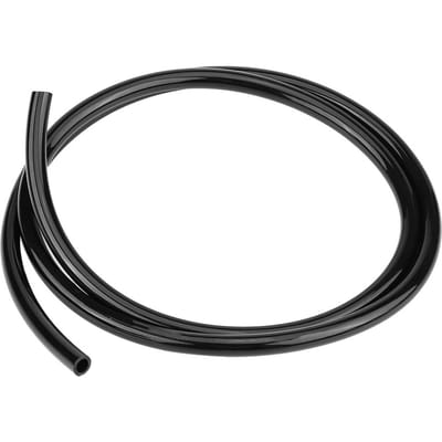 Motorfiets Universele Niet-gevlochten Rubber Brandstofleiding Slang Benzine Olieleiding 1m Lang Zwart black