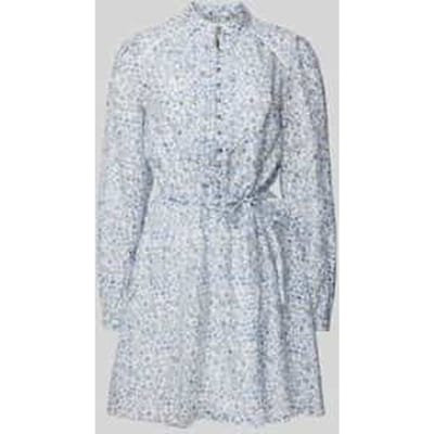 Knielange jurk met knoopsluiting, model 'ADLAIDE'