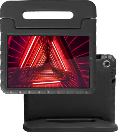 Hoes - Geschikt voor Lenovo Tab M10 FHD Plus (2e / 2nd Generatie) - Kinderhoes Shockproof Bumper - Kidsproof Case - Tablet Hoesje - Kinder Hoes Cover - Zwart