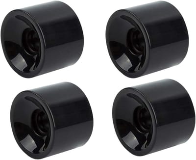 Reservewielen Set - Longboard Cruiser - Soepel Rijden - Zachte 80A Hardheid - 70 mm Diameter - Zwart