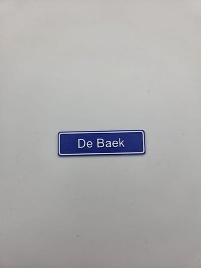 3D plaatsnaam speldje De Baek