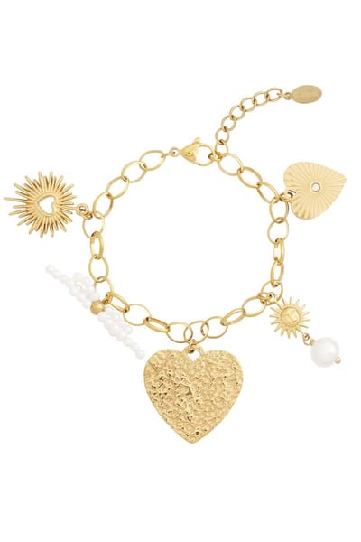 Goudlief summer vibes armband - Roestvrij staal - Verkleurt niet