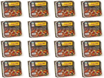 16 X Bar-Be-Quick Instant Barbecue Packages - Each Package Feeds 4 People - The World's Best Disposable BBQ Brand