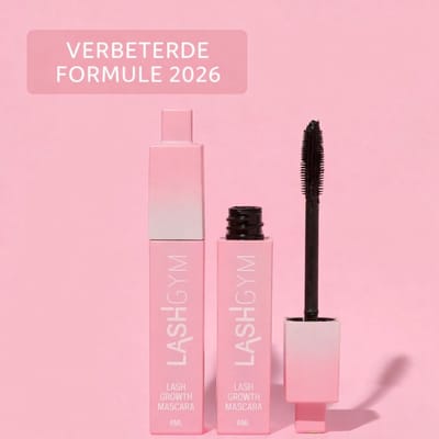 LASHGYM Flexibele Mascara met groeiserum - Lange Wimpers - Wimperserum - Wimpergroei - Voller - Dikker - Langer - Volume - Lengte - Gevoelige ogen - 4 weken Dikker - Waterbestendig - Conditioneert - Peptide - Wimper - Buigbaar - Borstel - Serum - Veg