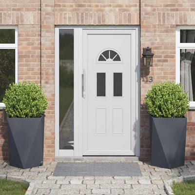 vidaXL Plantenbak 2 st Antraciet 50 x 50 x 75 cm Staal