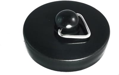 2x Zwarte Nylon Zinkplug 35mm - Geschikt voor Caravan wastafel