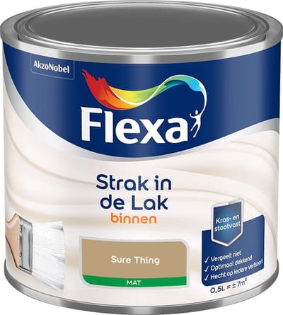 Flexa - Strak In De Lak Binnenlak Mat - Sure Thing - Mengverf - 500 Ml