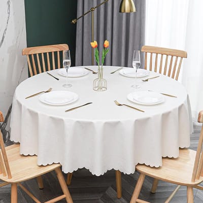Nieuw Modern Banket Hotel Rond Tafelkleed Meerkleurig Bedrukt Tafelzeil Waterdicht Oliebestendig Wasbare Tafelhoes 120cm round 1pcs