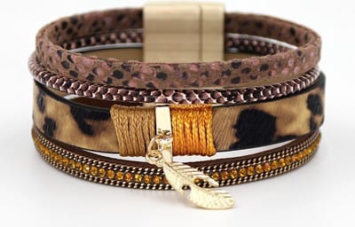 Montebello Armband Bouchra - PU Leer - 25mm - 19cm