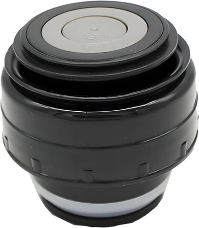 Universeel isolatiedeksel voor thermos- en sportflessen, 5 cm, zwart, vaatwasmachinebestendig, vacuümisolatie, duurzaam en lekvrij
