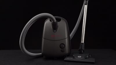 SEBO Airbelt E1 Basalt | Lichte borstelstofzuiger | Geluidsniveau slechts 72 dB | Met combizuigmond
