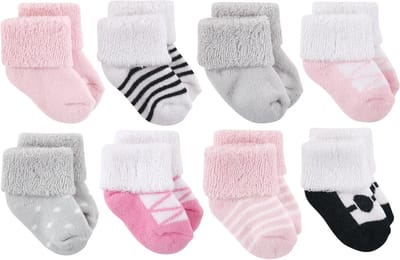 Babysokken - Sokjes voor baby's - Babyvoeten warm - Zachte badstof - One size - Wit