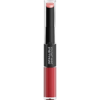 L'Oréal Paris Infaillible 24H Lipstick - Langhoudende 2-staps Lipstick met Vitamine E - 501 Timeless Red - Rood - 5.7ml