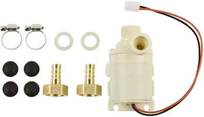 Zonneboiler Pomp - Circulatiepomp Warm Water - Water Cirkuleren - Stille Werking Onder 35dB - 8 Liter Per Minuut - Zwart