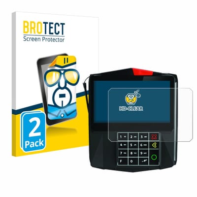BROTECT - Screenprotector voor ingenico Lane/7000 - Folie Beschermfolie transparant 2 Stuks