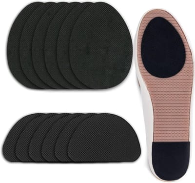 KZQ 12 Stuks Anti-slip Zoolpads en Beschermers Zelfklevend voor Schoenen en Hoge Hakken Binnen en Buiten Gebruik Geschikt voor Gladde Vloeren en Veilig Lopen