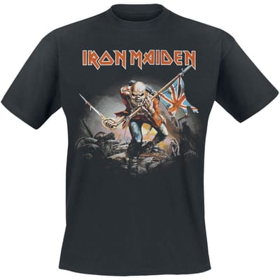 Iron Maiden T-shirt - Trooper - S tot 4XL - voor Mannen - zwart