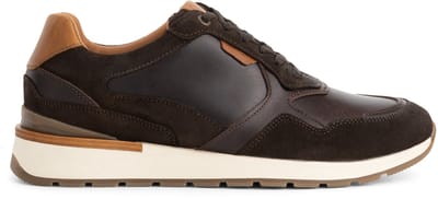 Travelin' Dalton Heren - Sneakers - Leer - Donkerbruin