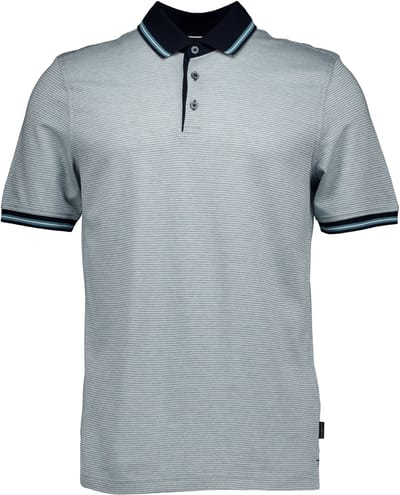 Bugatti - Shirt Lichtblauw Bugatti Herren Polo 1/2 Arm Polos Lichtblauw 8150-15103e